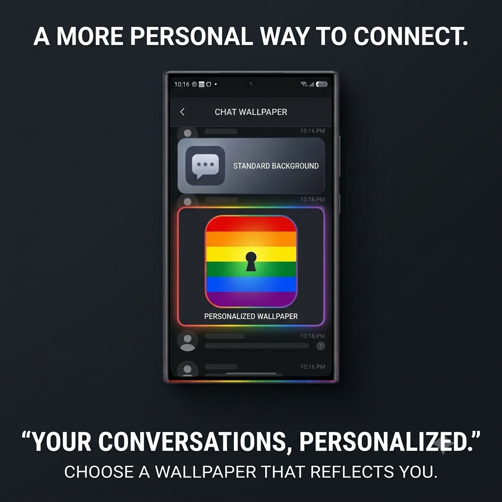 Personalized chat wallpaper
